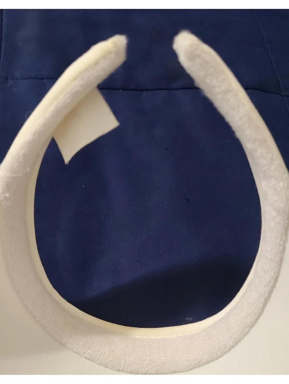 Vtg Fila Visor Womens Size OSFA White Sun Hat Script Embroidery 80s Golf Tennis